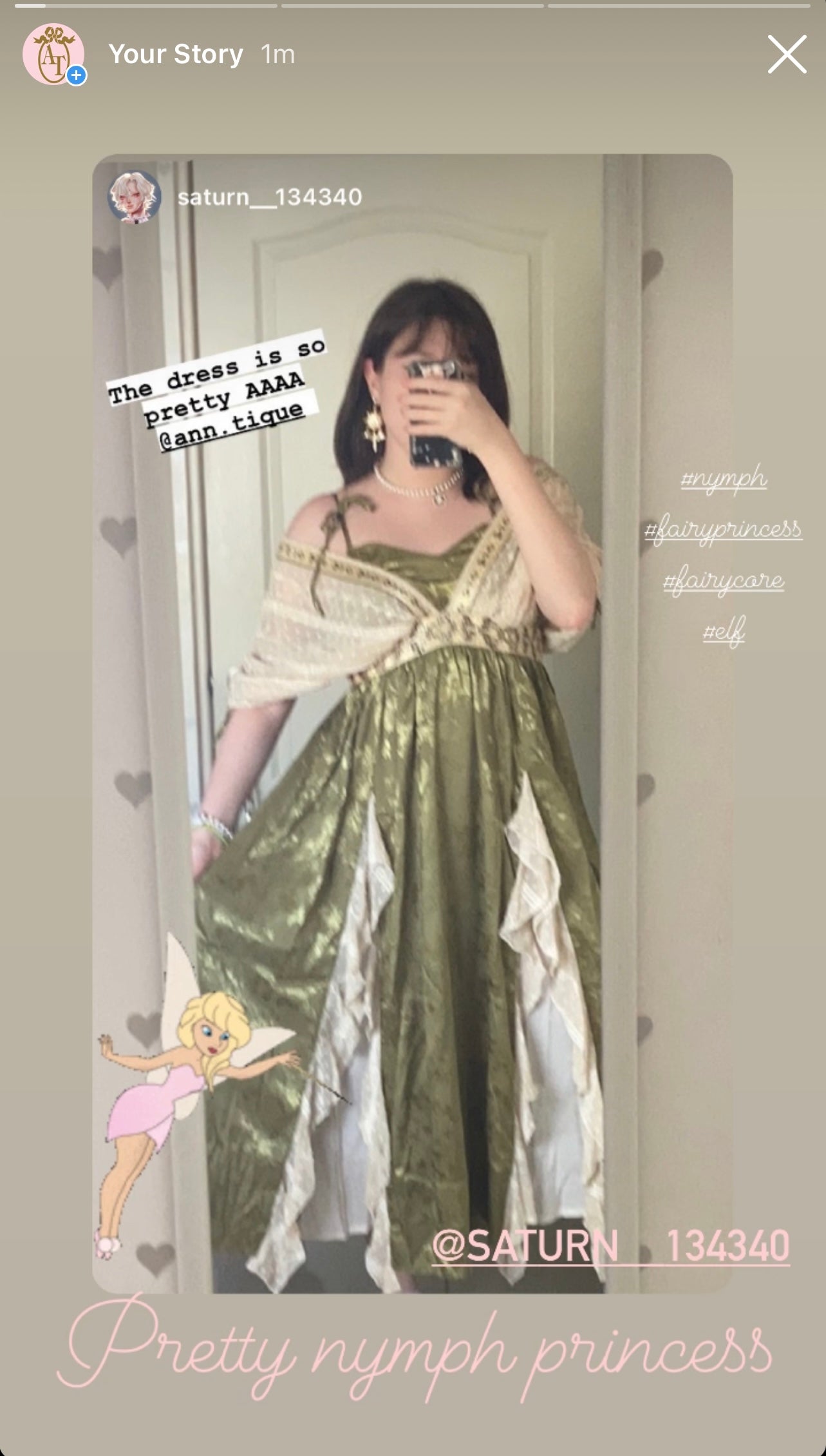 ♥ MOON FAIRY ♥MF FAIRY COLLAR MINI DRESS Moon fairy dress – Ann.tique
