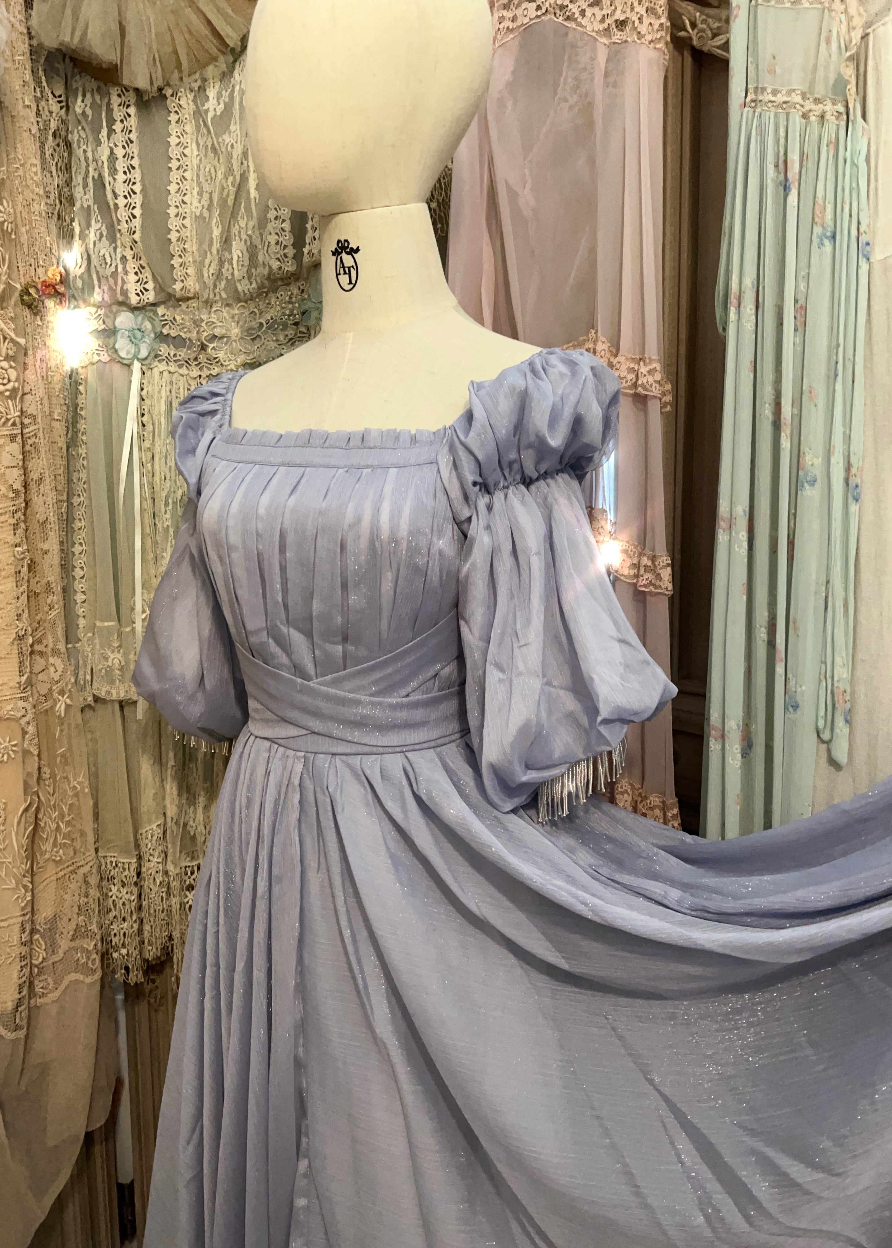 greek goddess dress Color:Blush-Pink Women's Black Satin Lace and a headband to Soldes-Collection