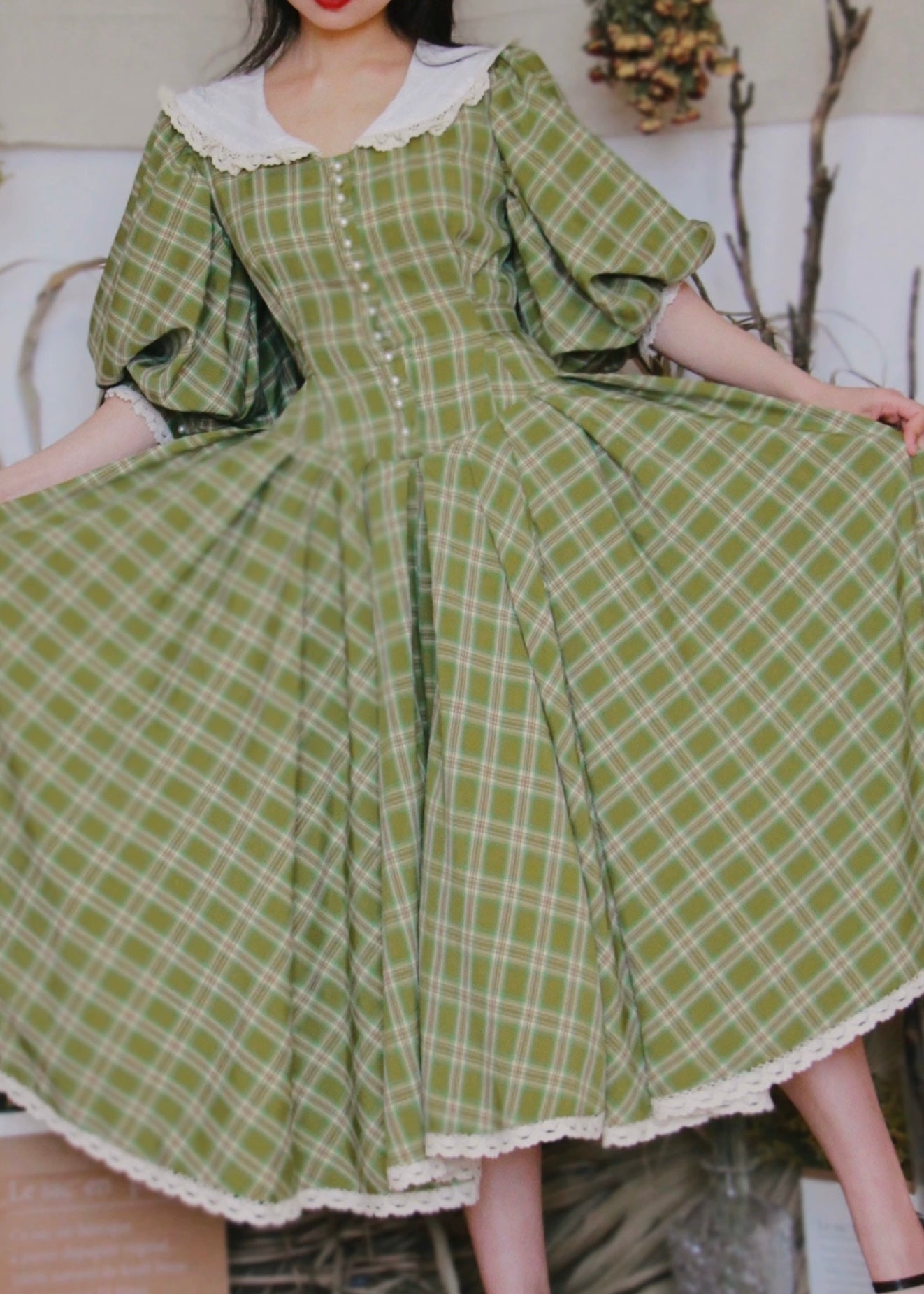 Nostalgic plaid dress – Ann.tique