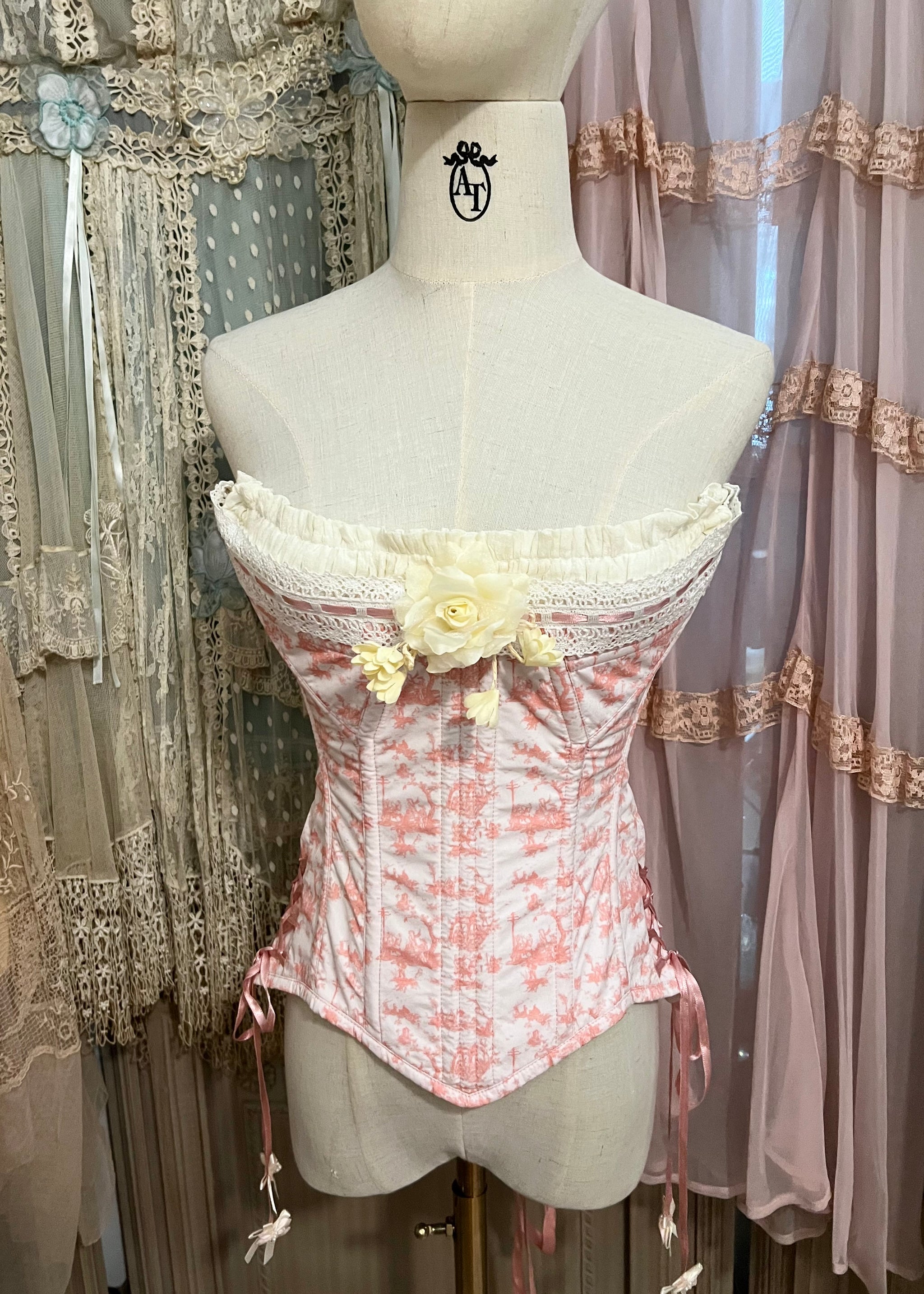 Toile de Jouy corset & bloomers set – Ann.tique
