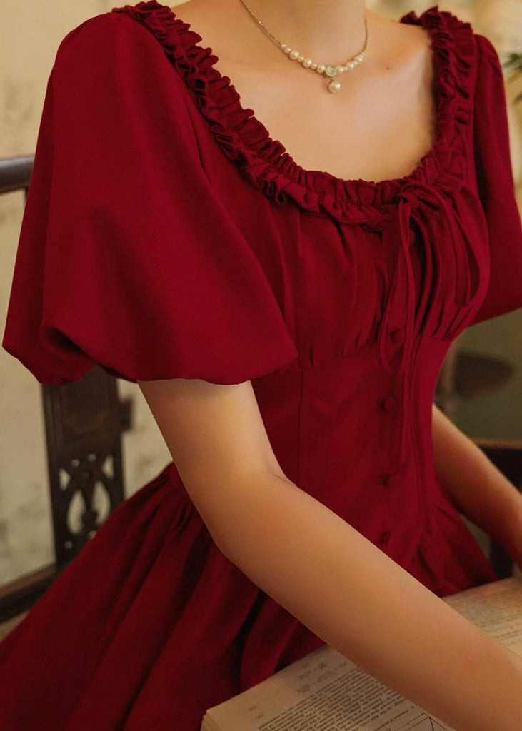 Rustic Rouge Dress Moulin rouge dress – Ann.tique
