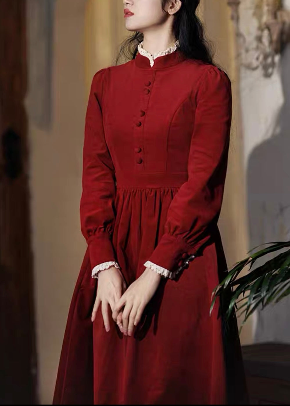 Eugenia corduroy dress (New color) S / Black