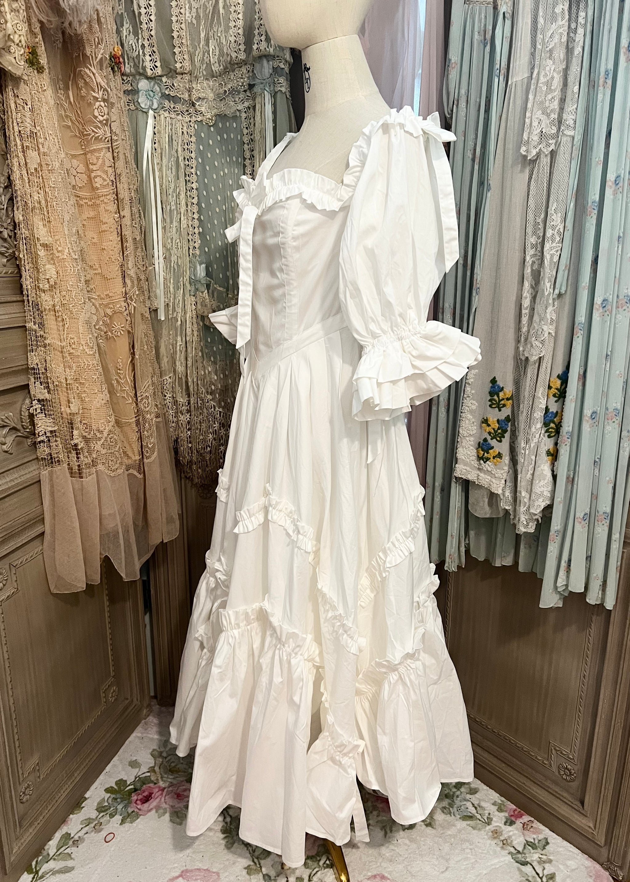 White Laura Bridal Dresses RARE Laura Ashley Vintage 1988 White