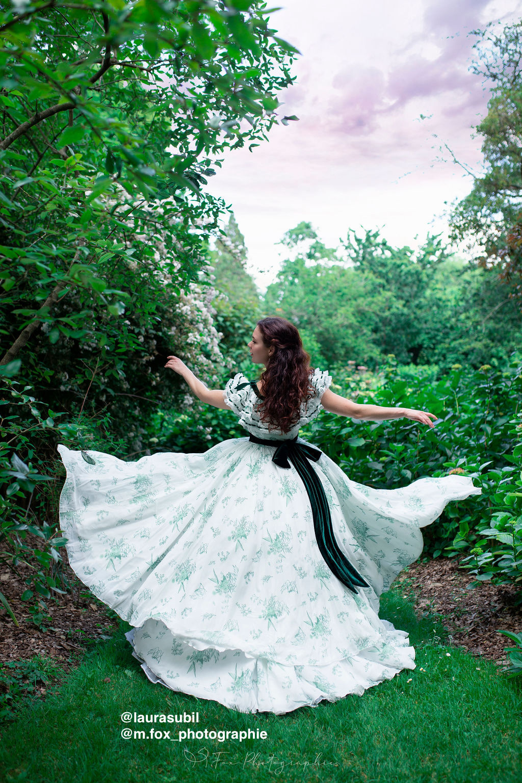 scarlett ohara green dress O'hara (Custom order) Size:42 Vivien Leigh is portrayed Fairy Tale Lilac Long Fiesta dress