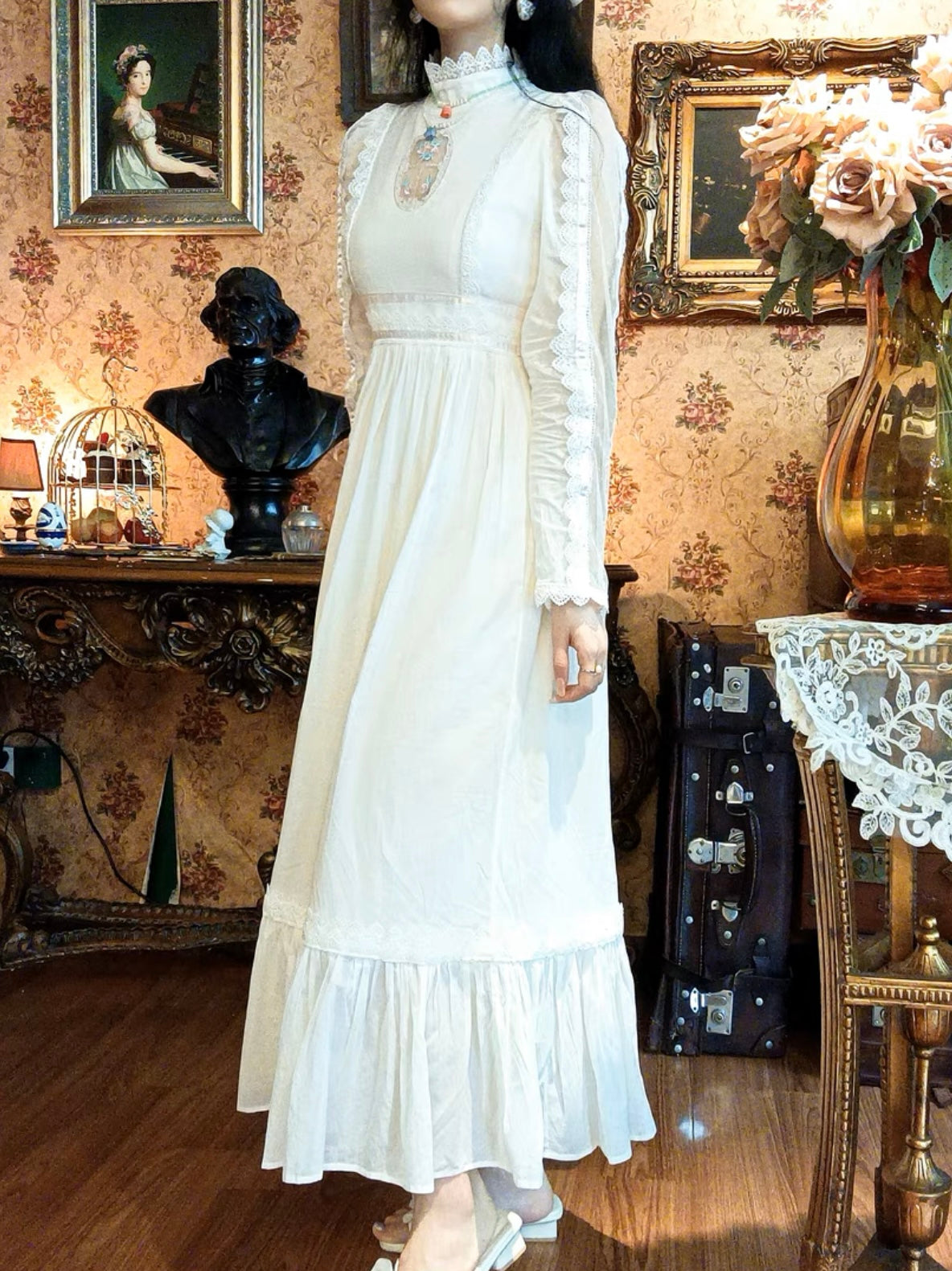 Hailey dress gunne sax vintage replica vintage aesthetic 1970s