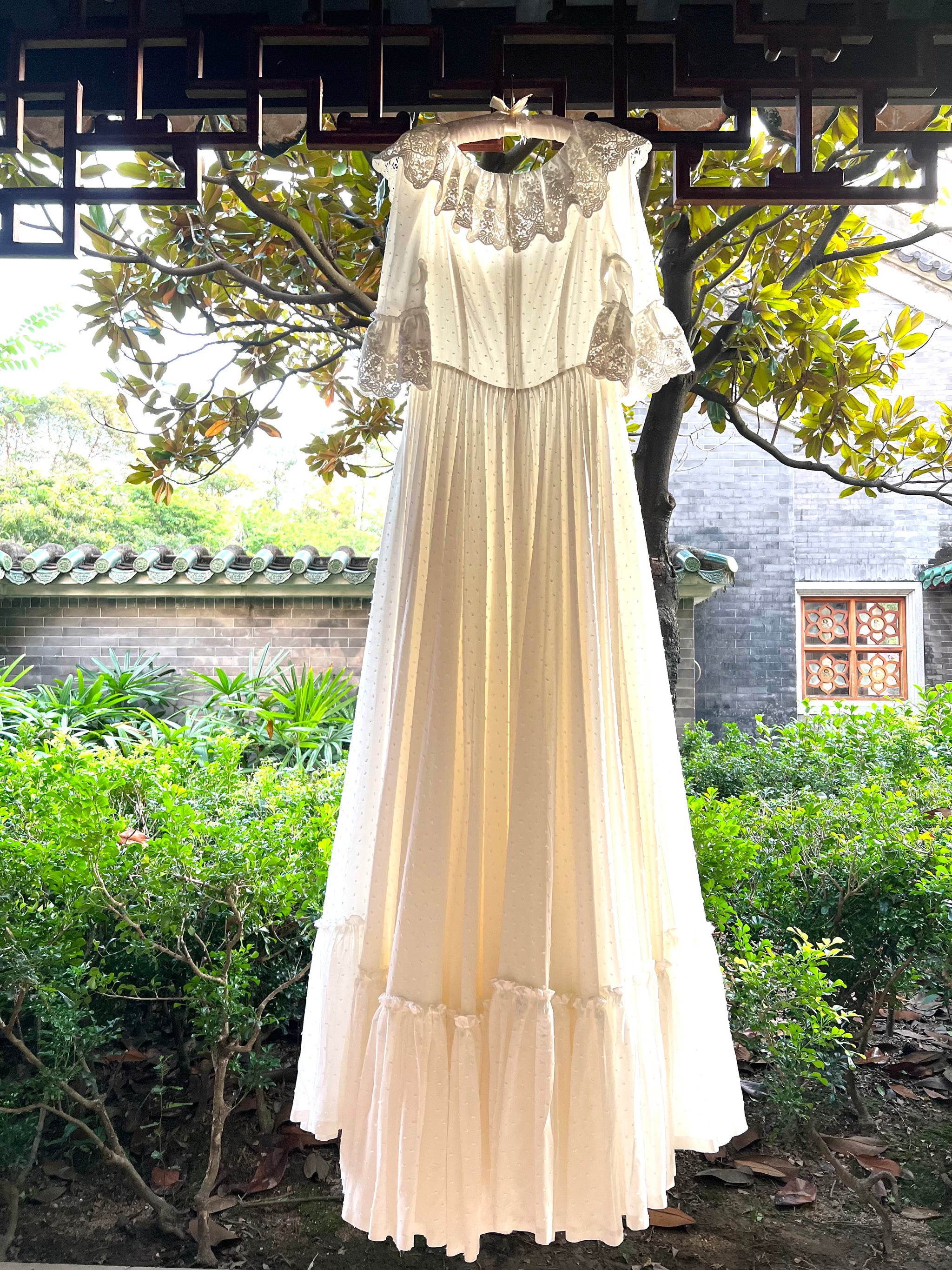 fitted lace wedding dress Dreamcatcher Antoinette Floral Slip Maxi Dress main image 0