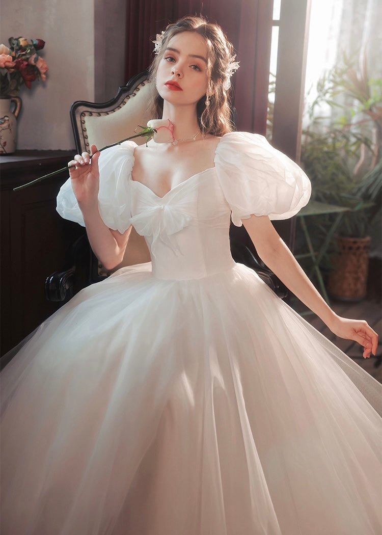champagne pink dress Pink Champagne Shiny Sequined Tulle Long Sleeves Wedding Dresses, CW0205 US0 / Custom Color(leaving a note) main image 1