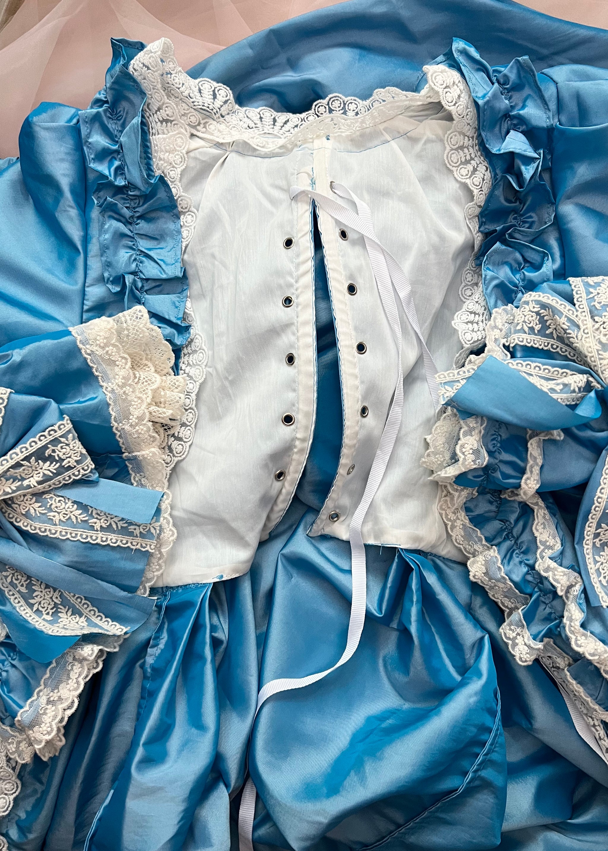 Versailles Robe  la franaise Marie Antoinette robe a la francaise ball  gown historical costumes historical costuming handmade custom order  tailoring rococo rocococore rococo style 17th century 8th century queen  sack back