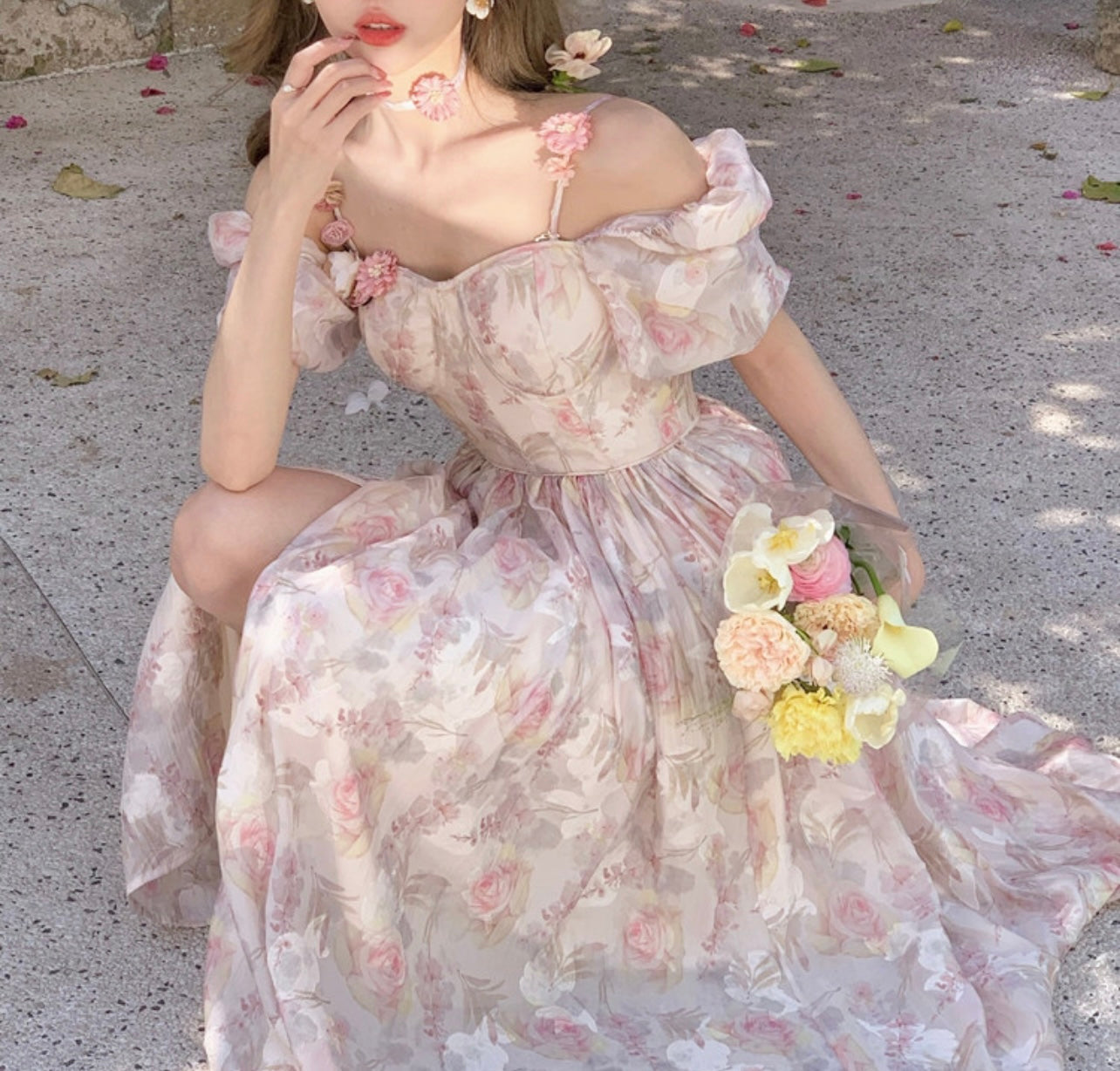 green emerald velvet dress Fairy Princess Dress Cute Flower Girls Dresses with Bow Tulle Gown Embroidery Dress Green / 160 cm