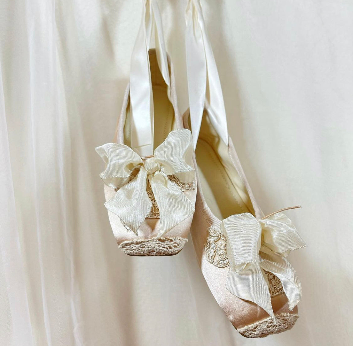 靴 Ameri vintage RIBBON SET BALLET SHOES il_fullxfull