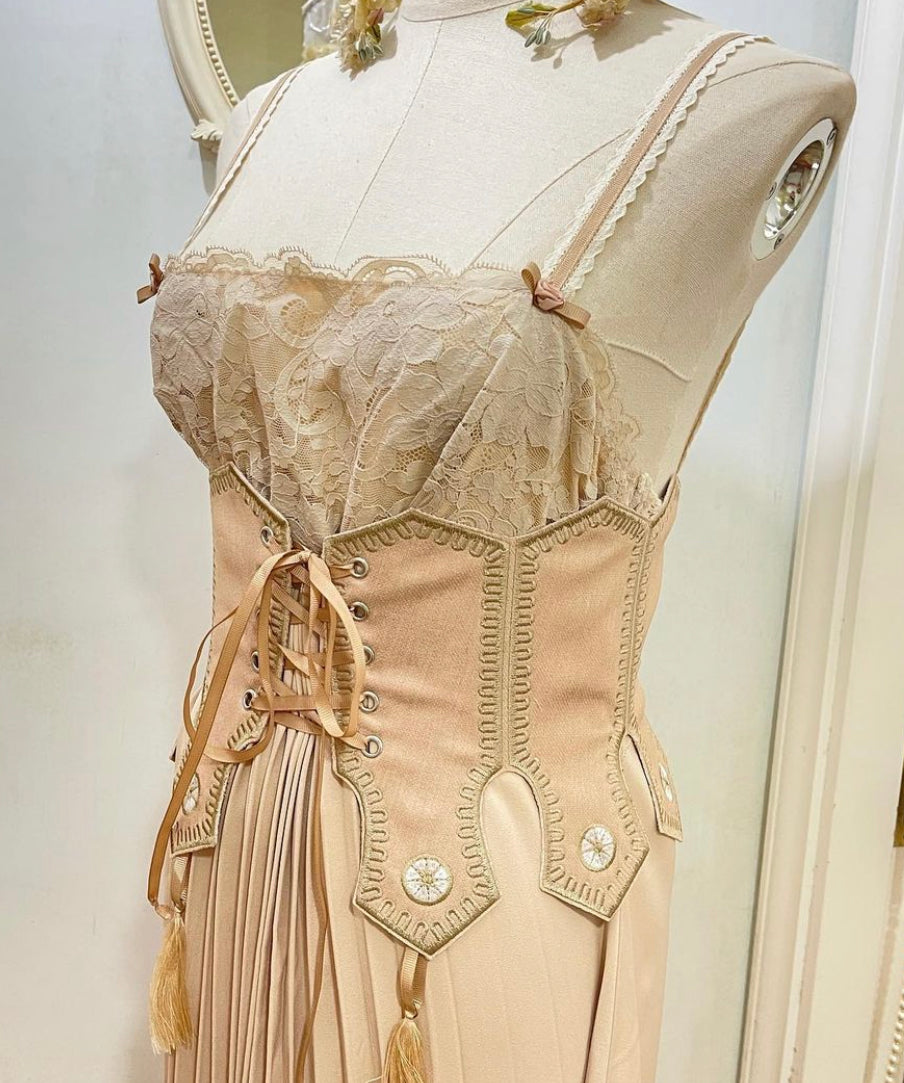 Medieval princess Underbust Corset set XS / Underbust Corset only